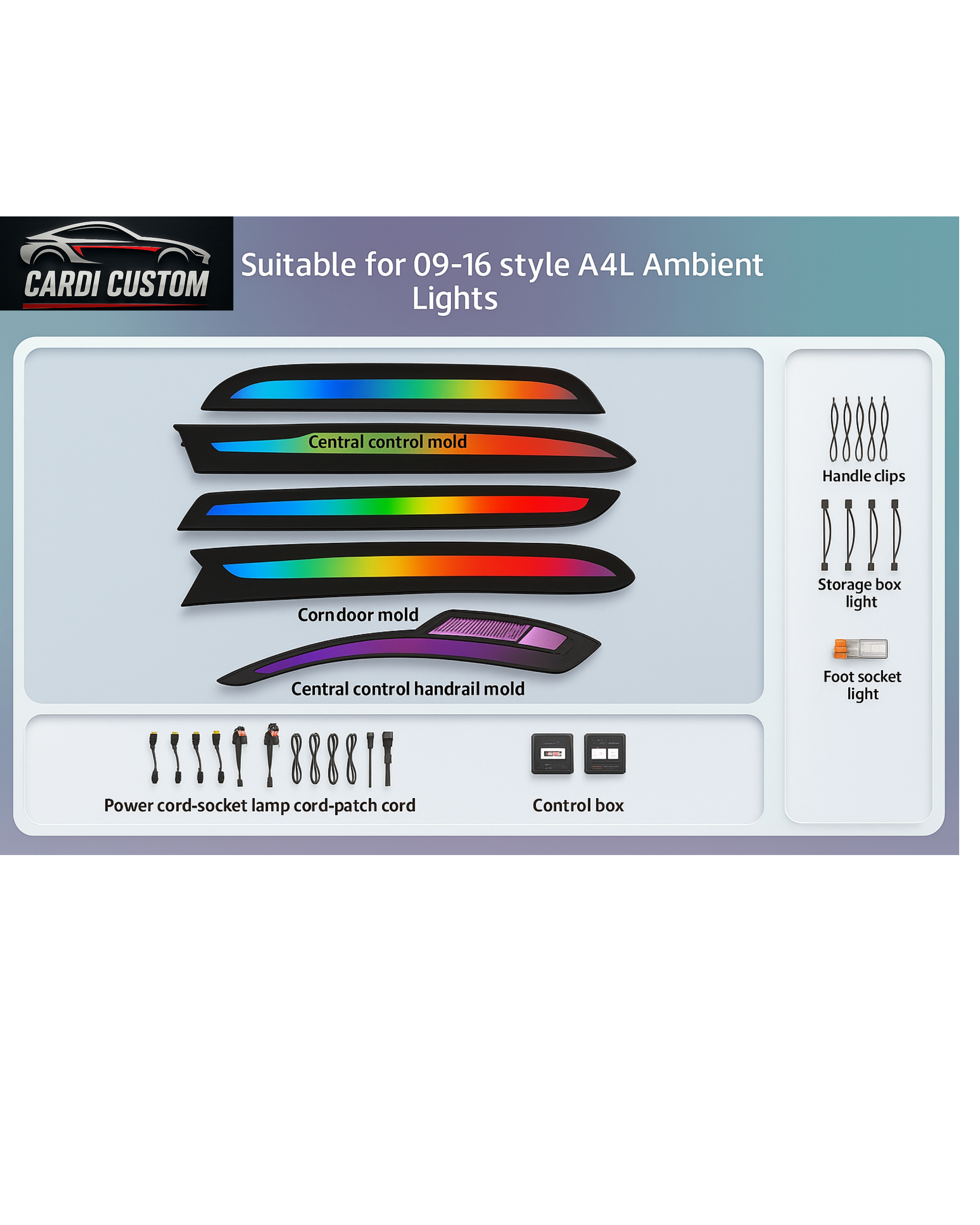 Audi A4 B8 2009-2016 18 Ambient Lights