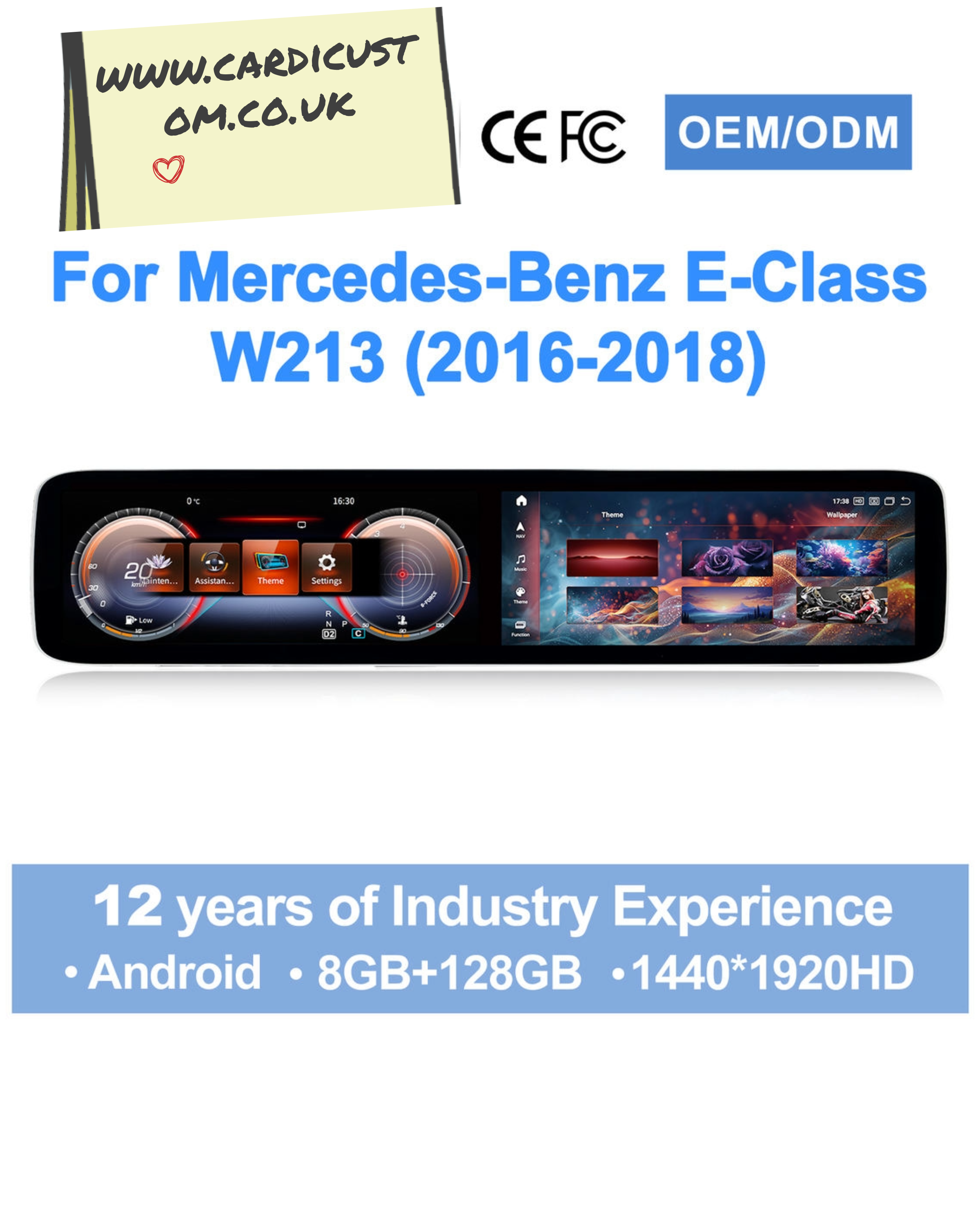 Mercedes-Benz E-Class W213 2016-2018 Dual Screen