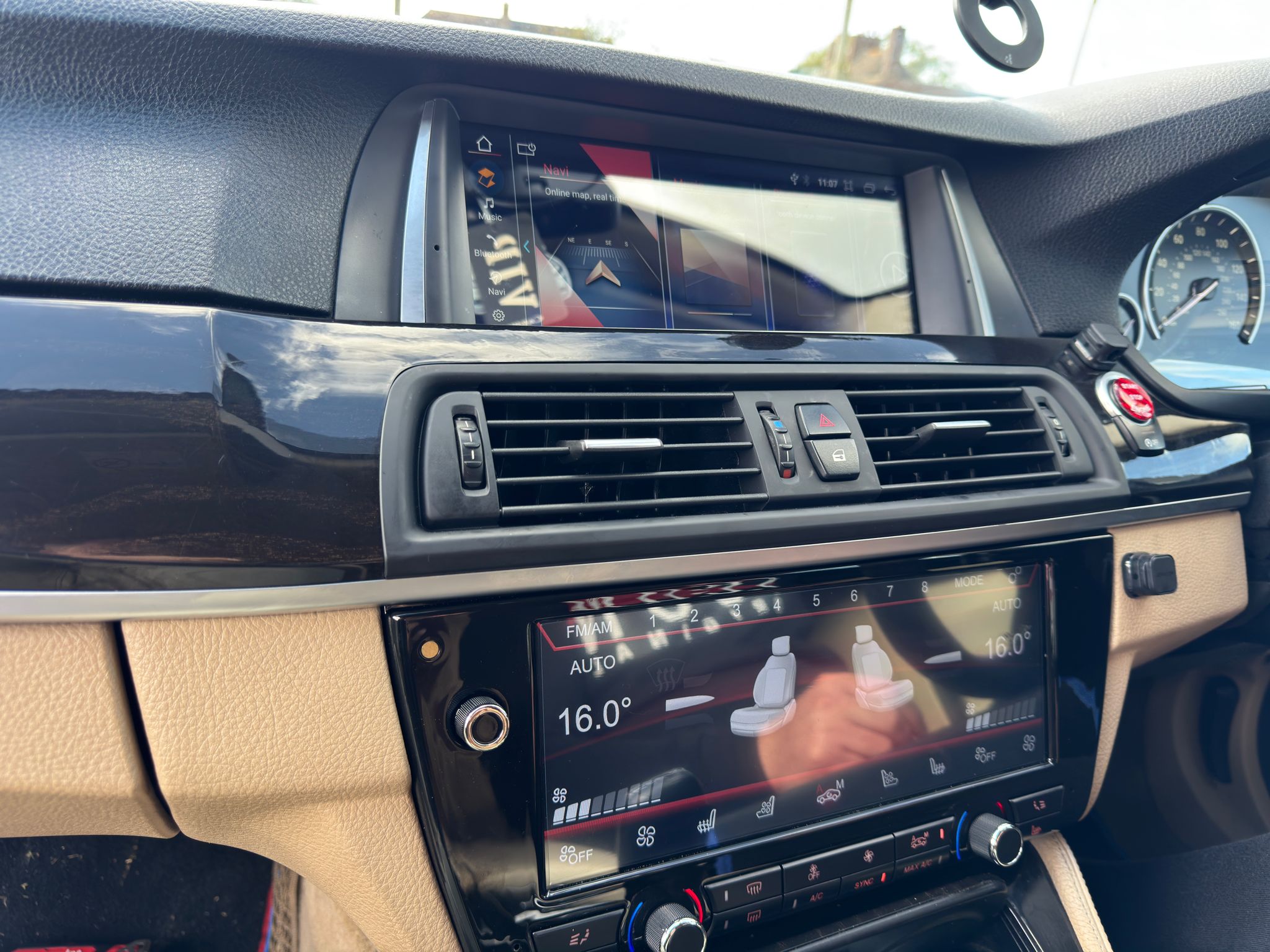 Air Conditional LCD Screen for BMW 5 Series