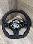 Leather and Alcantara Steering Wheel for BMW E81 E82 E87 E88 E46 E90 E91 E93 E93 E60 E61 E63 E64 E65 E66 E53 E70 E71 E83 E84 E52 E85E86 E89 F20 F21 F22 F23 F46 F46 F30 F31 F34 F80 F32 F33 F36 F82 F83 F07 F10 F11 F90 F06 F12 F13 F01 F02 F25 F26 F48 F85 86