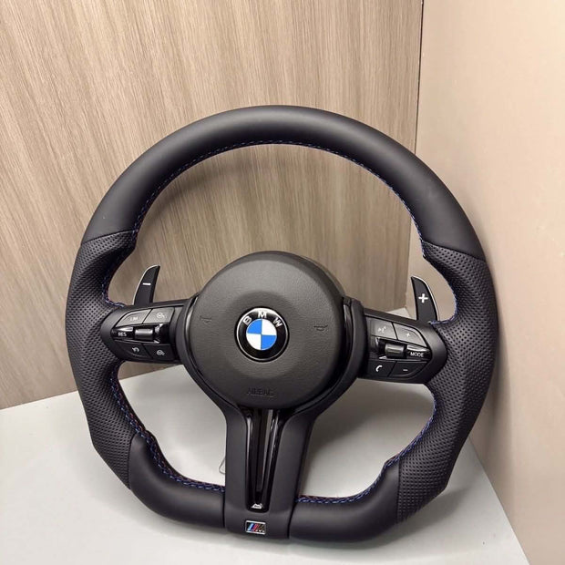 Leather and Alcantara Steering Wheel for BMW E81 E82 E87 E88 E46 E90 E91 E93 E93 E60 E61 E63 E64 E65 E66 E53 E70 E71 E83 E84 E52 E85E86 E89 F20 F21 F22 F23 F46 F46 F30 F31 F34 F80 F32 F33 F36 F82 F83 F07 F10 F11 F90 F06 F12 F13 F01 F02 F25 F26 F48 F85 86