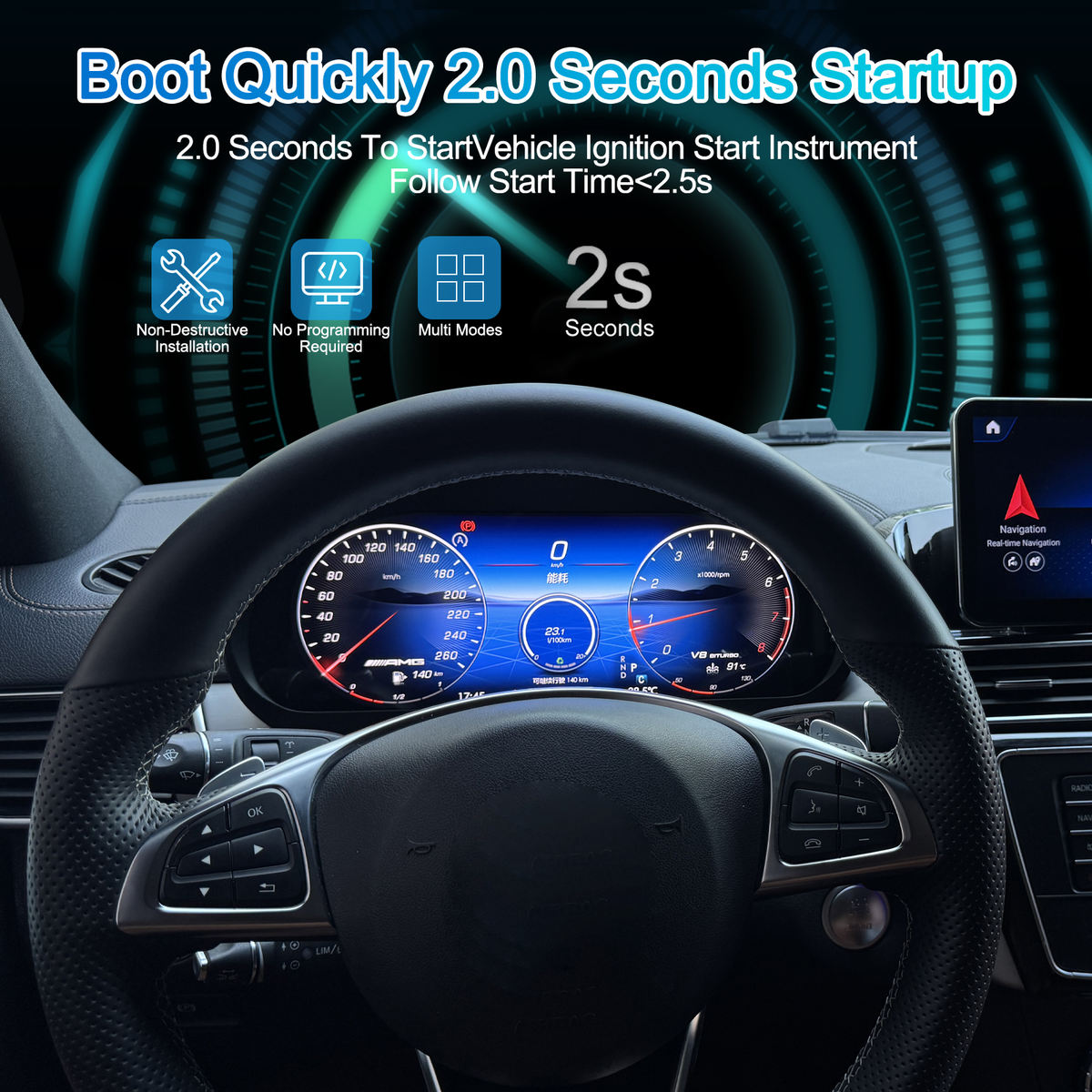 Mercedes-Benz ML GL GLE GLS W166 X166 Virtual Cockpit