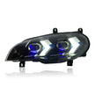 BMW X5 E70 LED Headlights Assembly 07-13 X5 Modified Laser Lens LED Turn Daytime Running Light