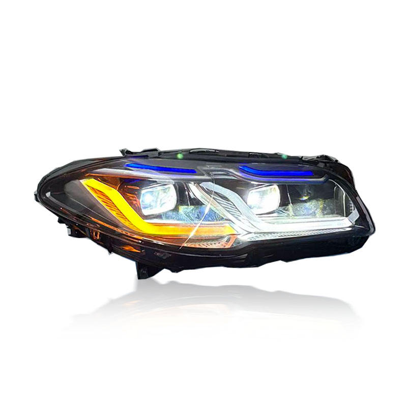 BMW 5 Series F10 Headlight 2011-2017 Yellow White DRL