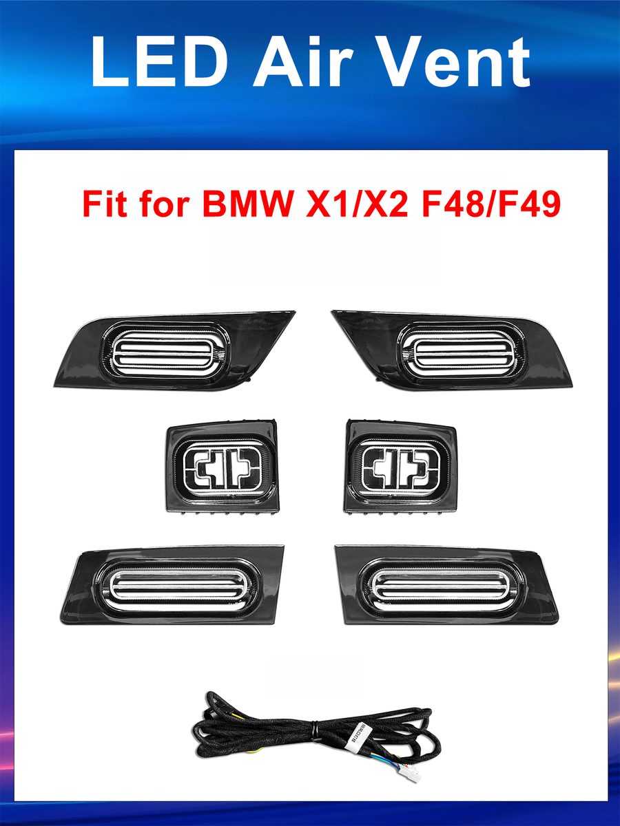 BMW X1 X2 2016-2022 F48 F49 Ambient Lighting with air vent