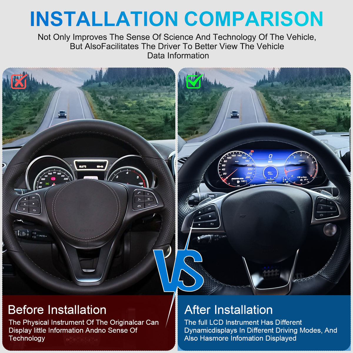 Mercedes-Benz ML GL GLE GLS W166 X166 Virtual Cockpit