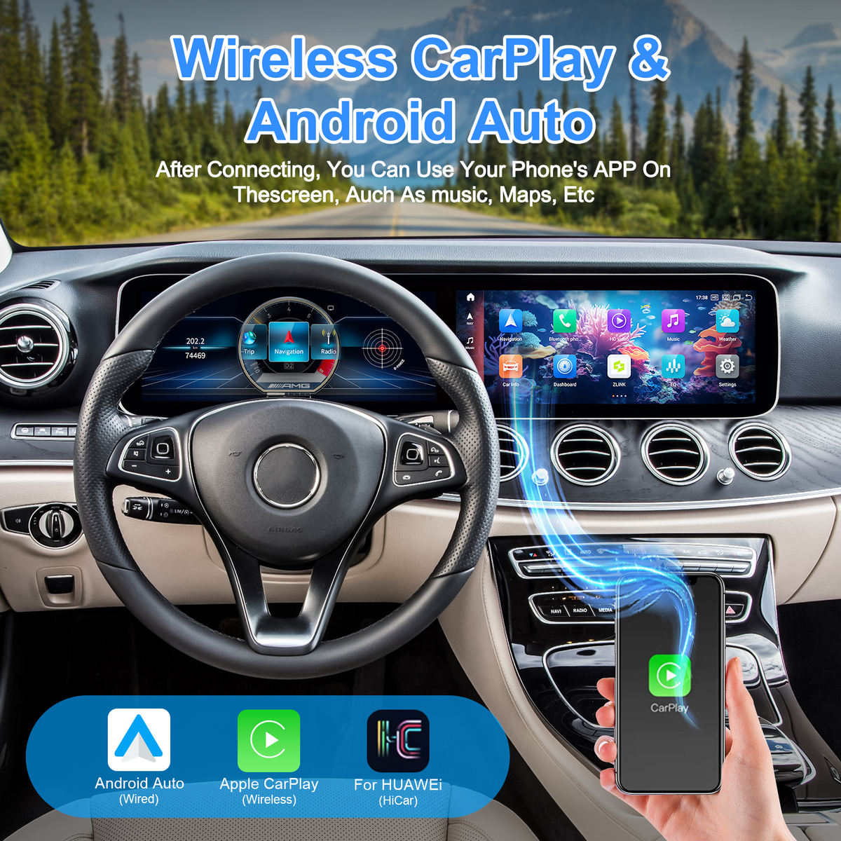 Mercedes-Benz E-Class W213 2016-2018 Dual Screen