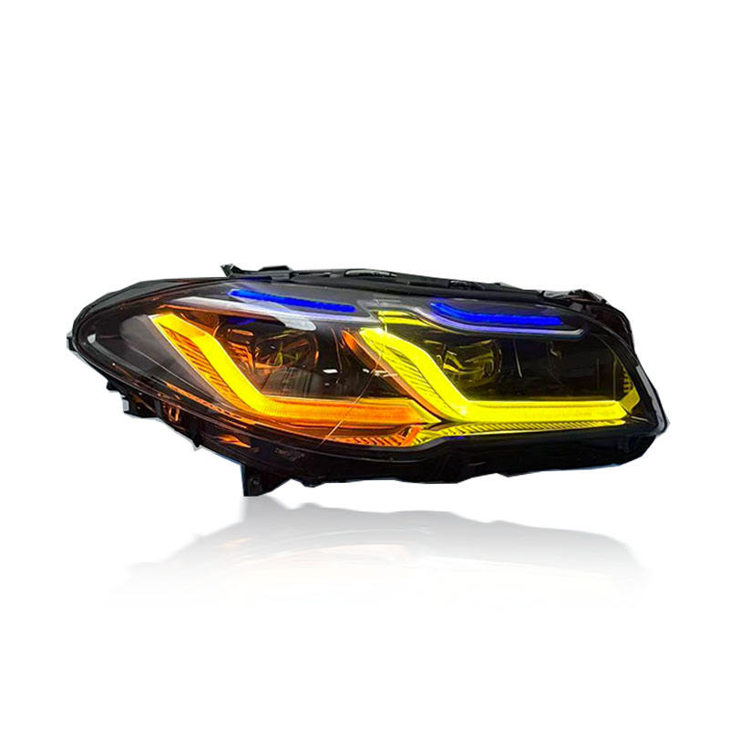 BMW 5 Series F10 Headlight 2011-2017 Yellow White DRL