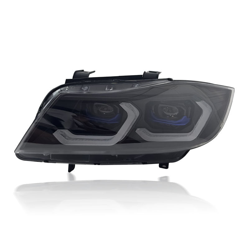 BMW M3 E92 Headlights 2007-2010 Yellow/White Dual Color Laser LED