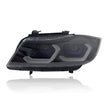 BMW M3 E92 Headlights 2007-2010 Yellow/White Dual Color Laser LED