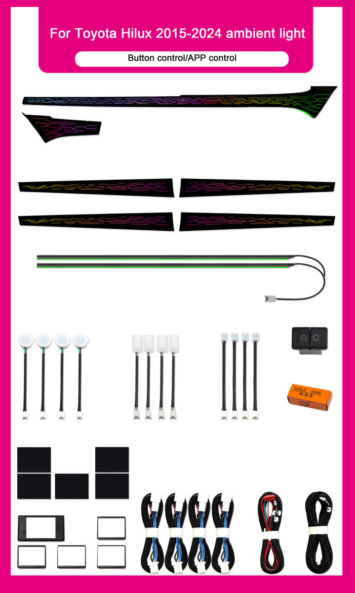Toyota Hilux 2015-2024 Ambient Light Kit
