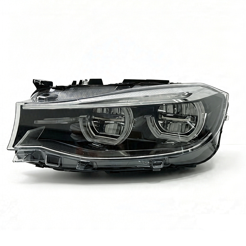 BMW 3 Series GT F34 Angel Eye Headlights with Dual-Colour White and Yellow DRLs,