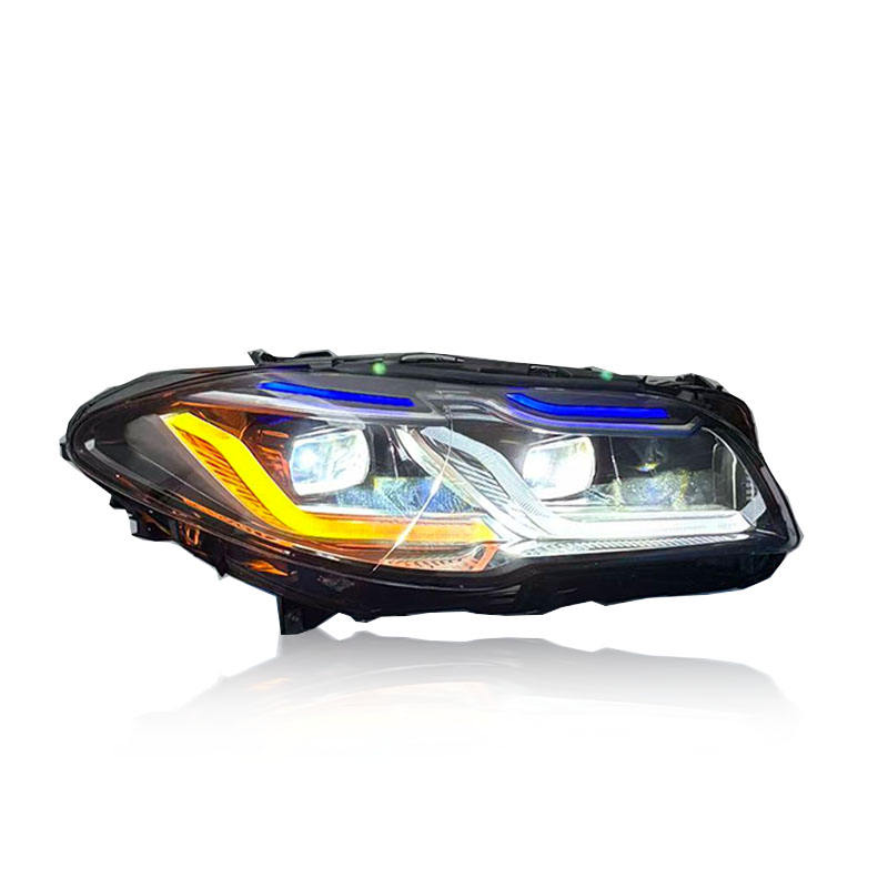 BMW 5 Series F10 Headlight 2011-2017 Yellow White DRL