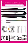 Volkswagen Golf 8 2021-2025 Ambient Lights