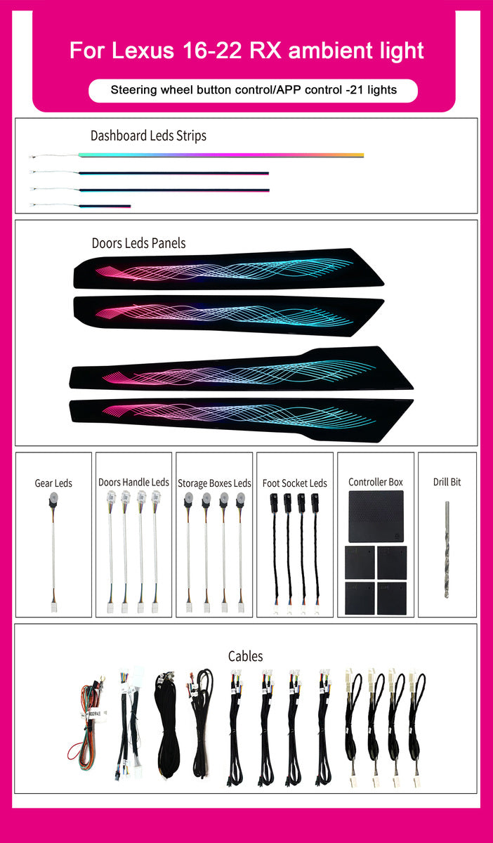 Lexus RX 2016-2022 Ambient Light